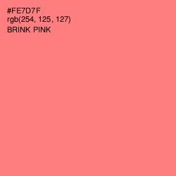 #FE7D7F - Brink Pink Color Image